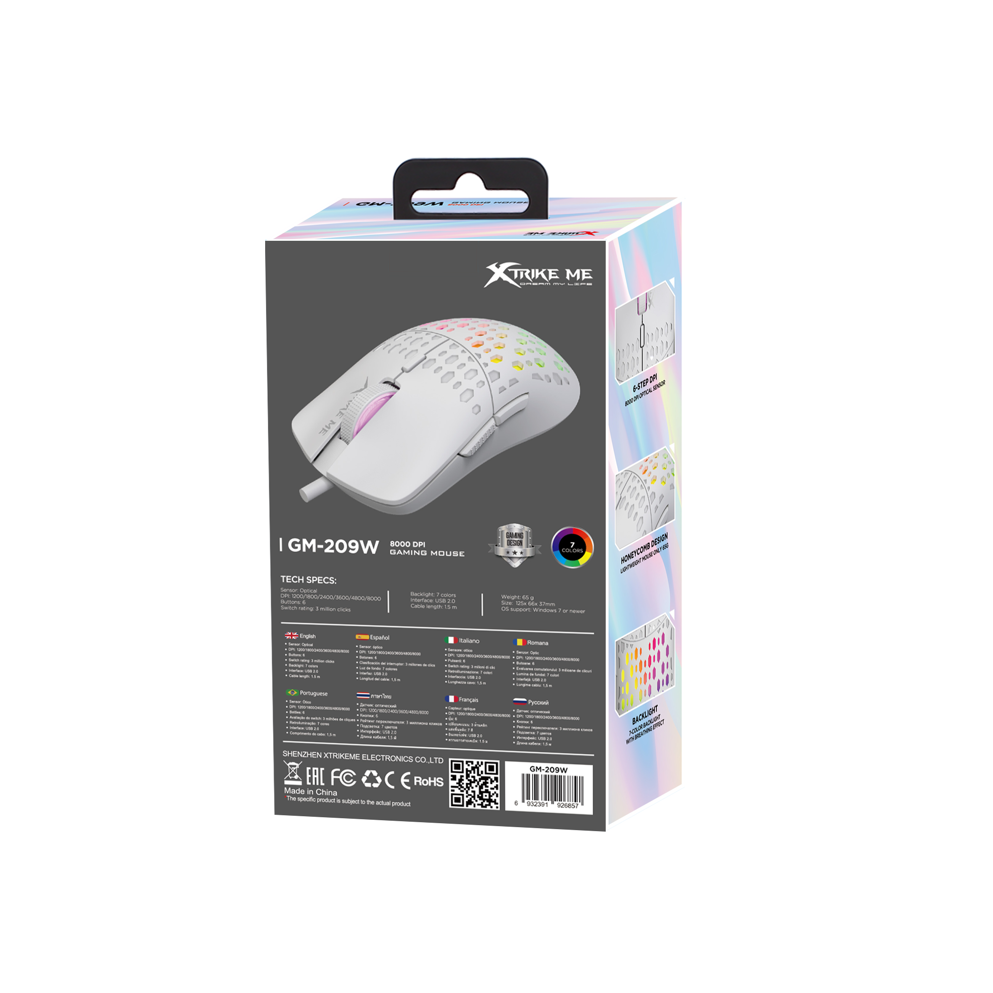 XTRIKE ME GM209W RGB GAMING MOUSE