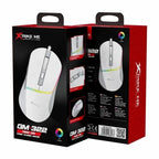 Xtrike Me Gm-322 Wired Gaming Mouse 7200 Dpi Rgb Backlight Ergonomic Design White