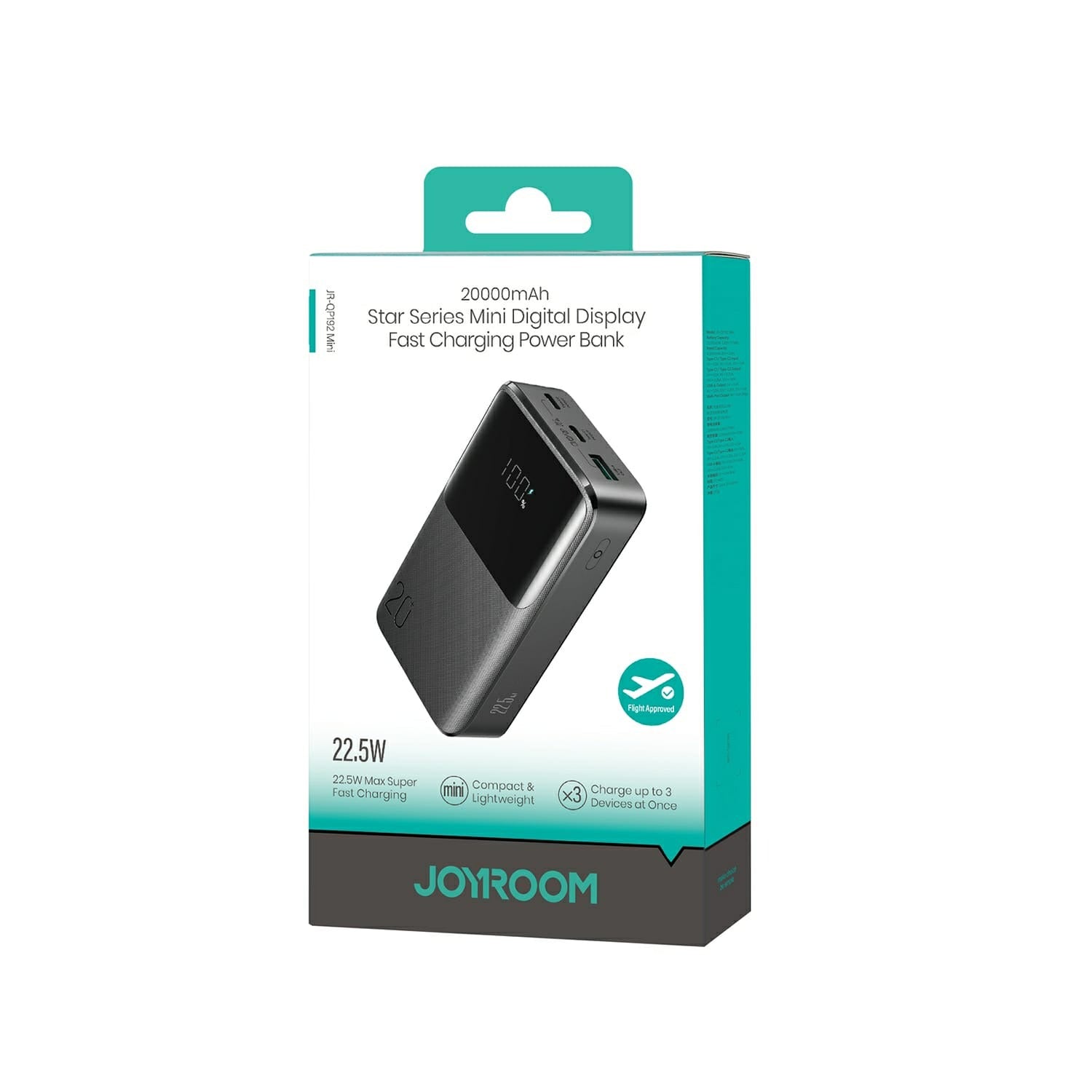JOYROOM JR-QP192 MINI 20000MAH 22.5W FAST CHARGING POWER BANK