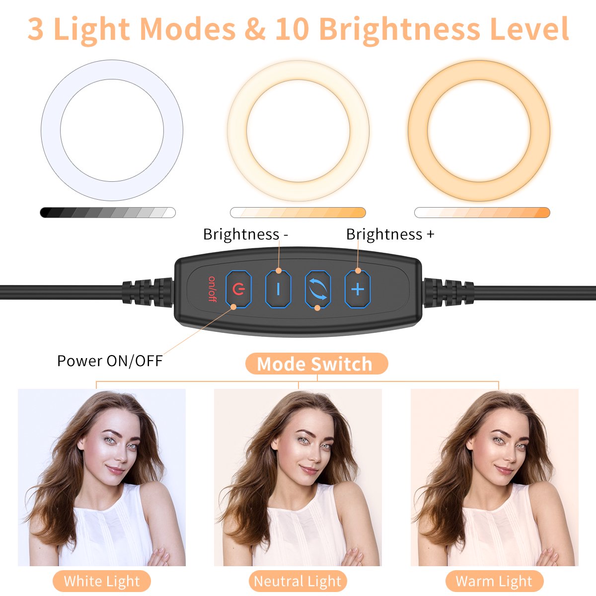 26CM LED STUDIO CAMERA RING LIGHT PHOTOGRAPHY WITH MOBILE HOLDER