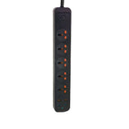 504pu Speed-X Premium Portable Power Strip 5socket+2usb Port+2 TYPE C USB CABEL LENGTH 2M