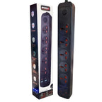 504pu Speed-X Premium Portable Power Strip 5socket+2usb Port+2 TYPE C USB CABEL LENGTH 2M