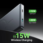 JOYROOM JR-PBM08 PRO 10000MAH 20W ULTRA-THIN WIRELESS CHARGING POWER BANK