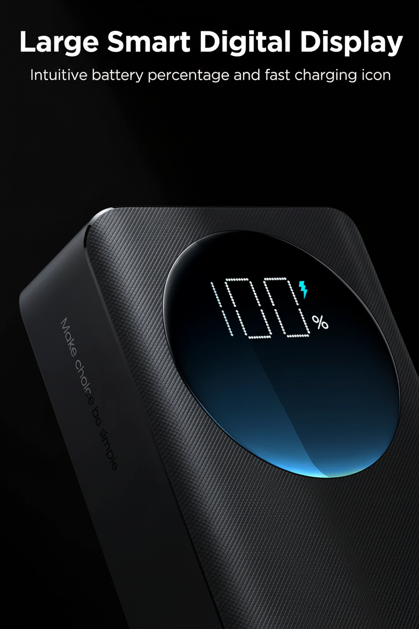 JOYROOM JR-PBF03 dark - smart digital display 100%