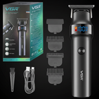 VGR V-987 Hair Trimmer with box and accessories - dark theme