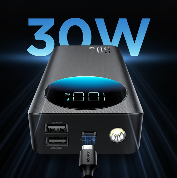 JOYROOM JR-PBF03 dark hero shot - 30W 4X Faster