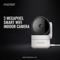 FASTER A30 3MP Smart WiFi Indoor Camera - Dark Theme Hero