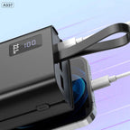 ASPOR A337 22.5W PD 30000MAH FAST CHARGE POWER BANK LCD DISPLAY BLACK